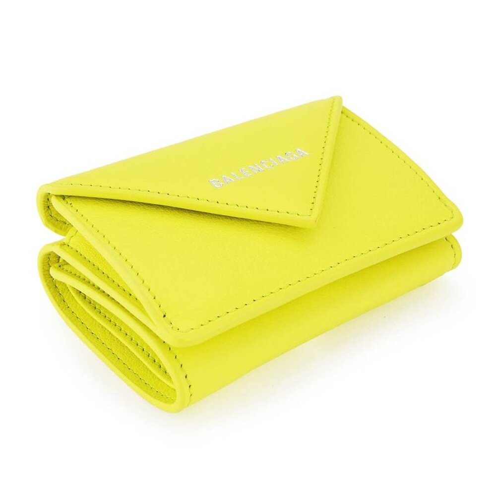 Balenciaga Trifold Wallet Paper Yellow - Picture 3 of 9
